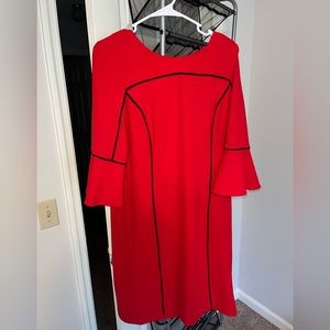 Red and black dress​